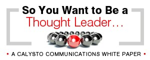 So you want to be a thought leader